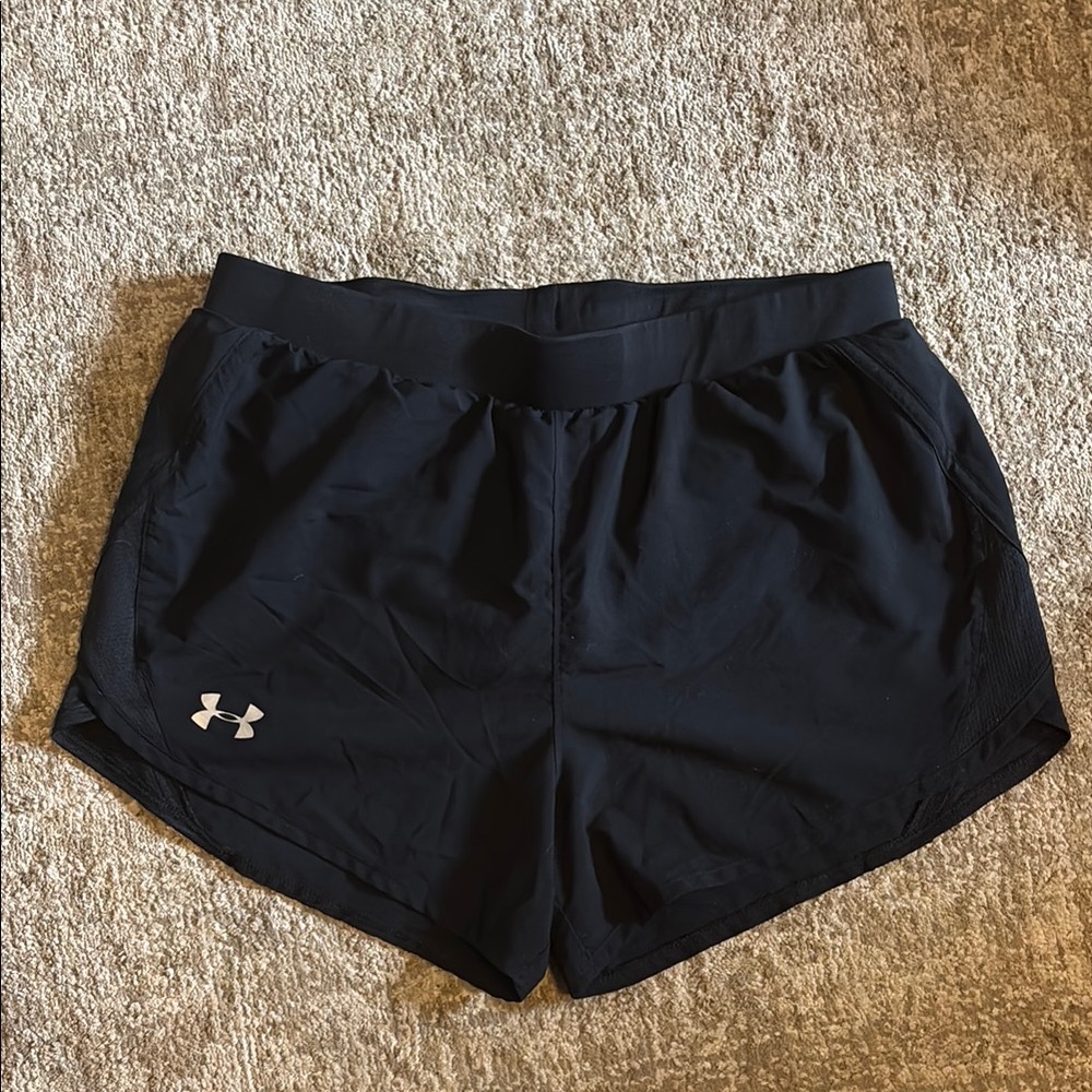 Under Armour Black Athletic Shorts Lightweight Performance